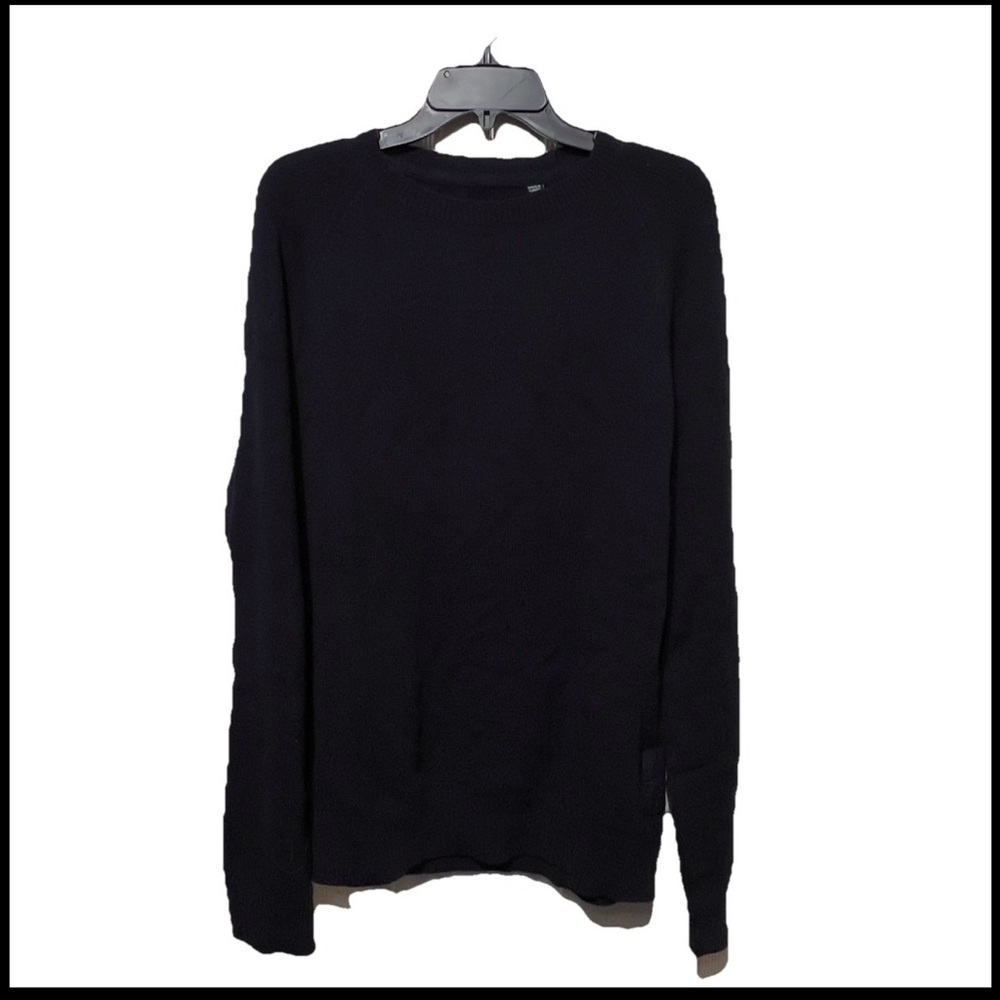Barbour Beacon brand men’s navy blue 100% lambswool sweater XL